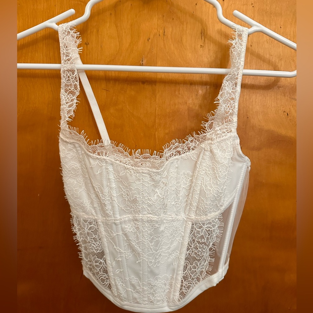 Victoria's secret lace corset top size small